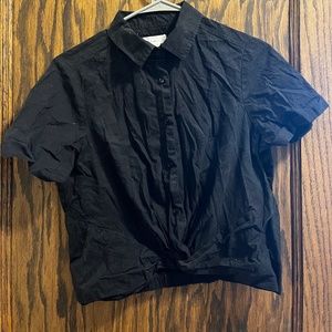Black button up